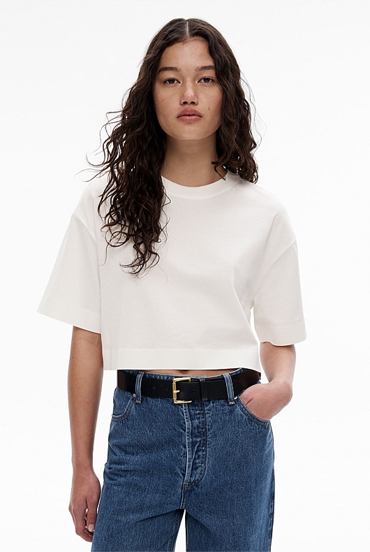 Crew Neck Crop T-Shirt