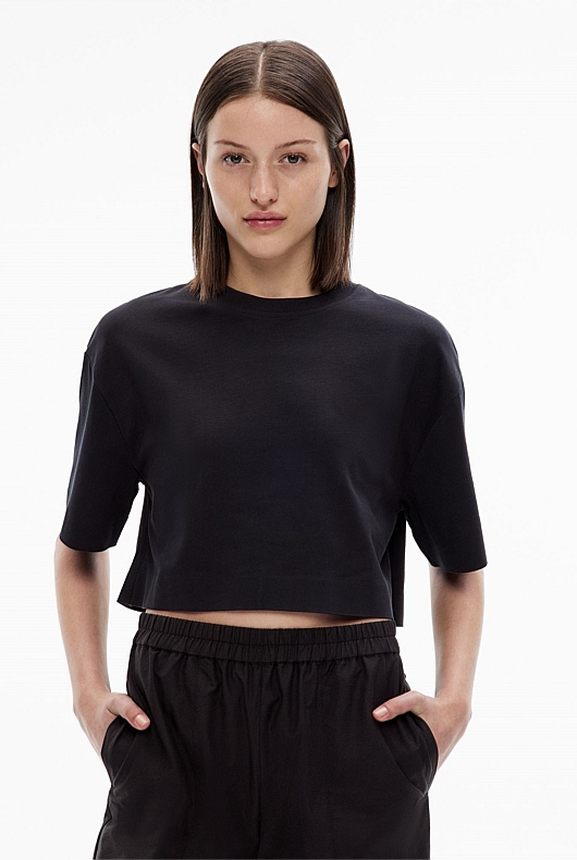 Crew Neck Crop T-Shirt