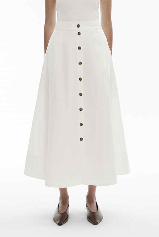 Cotton Poplin Skirt