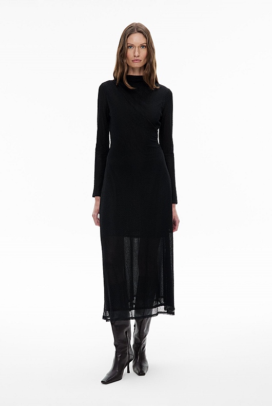 Openwork Jersey Dress
