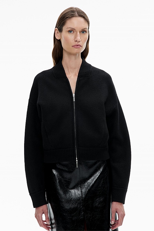 Wool Knit Bomber