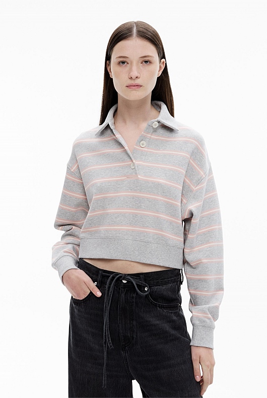 Jersey Polo Top