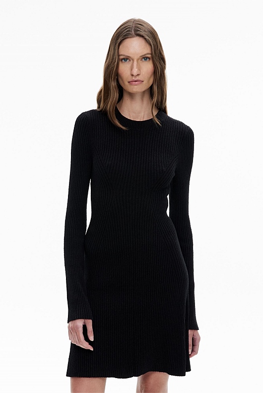 Rib Knit Mini Dress