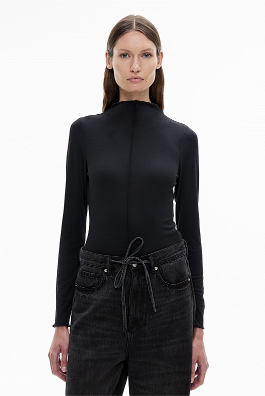 Hi Neck Jersey Top