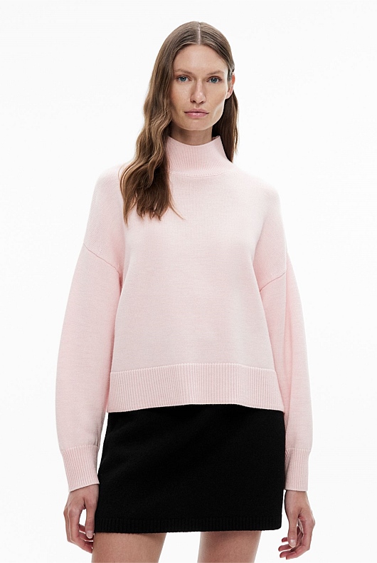 Hi Neck Relaxed Knit