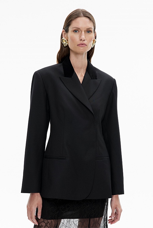 Contrast Detail Blazer