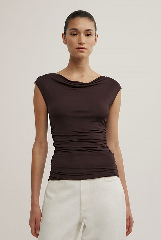 Draped Jersey T-Shirt