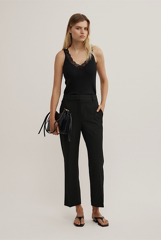 Crop Slim Leg Pants
