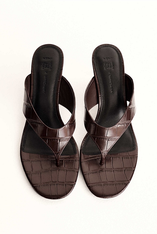Toe Post Mule Heels