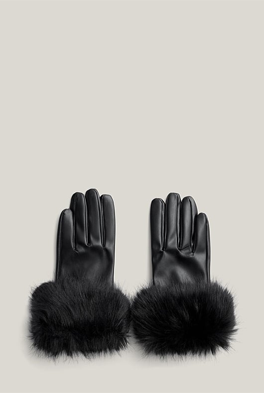 Faux Fur Gloves