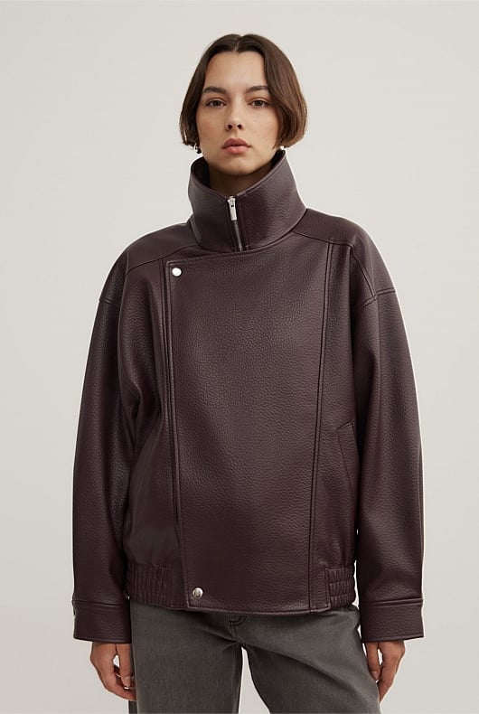 Funnel Neck Bomber Jacket