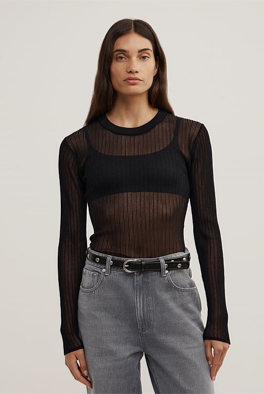 Variegated Rib Knit