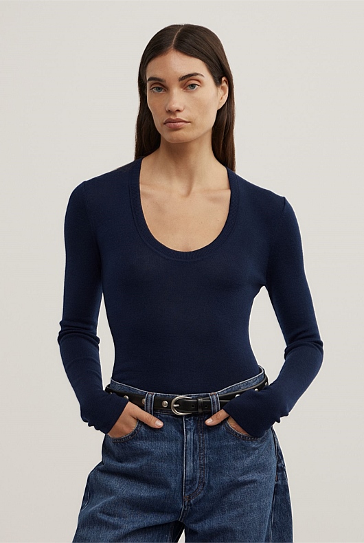 Merino Scoop Knit