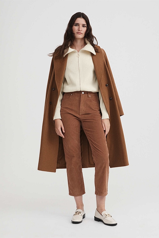Khaki Womens Business Casual Work Pants - Bootcut Style | Stelle