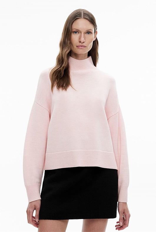 Hi Neck Relaxed Knit
