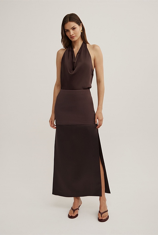 Layered Midi Skirt