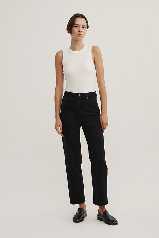 Straight Crop Jeans