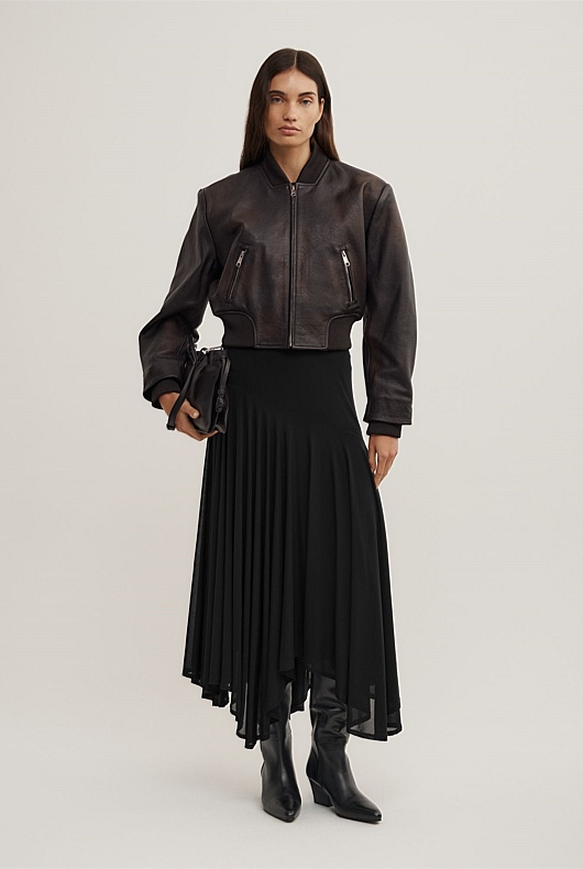Asymmetric Drape Skirt