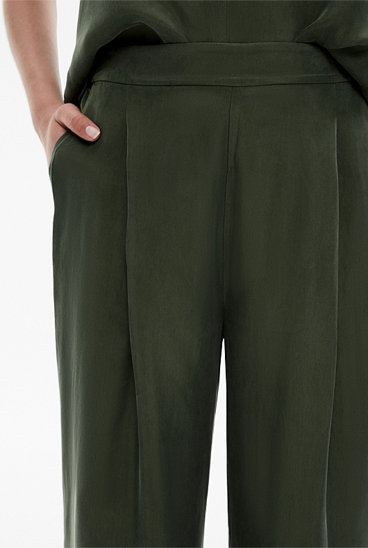 Ivy Cupro Pull On Pant - Women's High Waisted Pants | Witchery Ivy Cupro Pull On Pant - Women's High Waisted Pants | Witchery