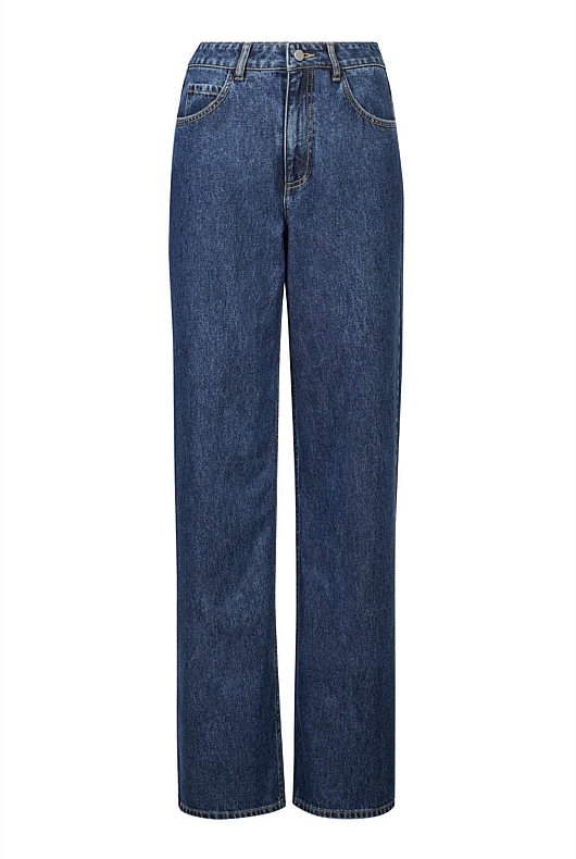 Indigo Slouch Jean - Women's Straight Leg Jeans | Witchery