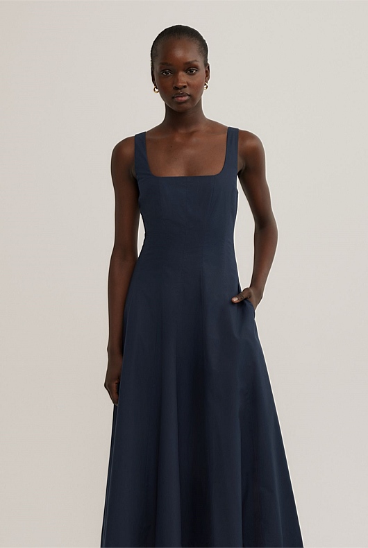 ruched blue dress Deme By Gabriella ELISE Electric BLUE FITTED RUCHED MAXI DRESS main image 1