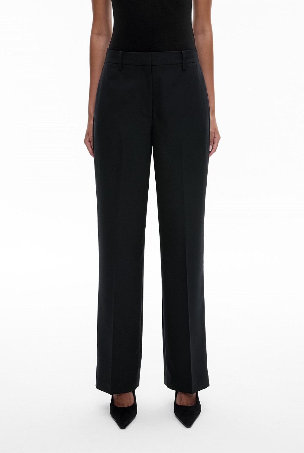 Black Straight Leg Pant - Women's Straight Leg Pants | Witchery