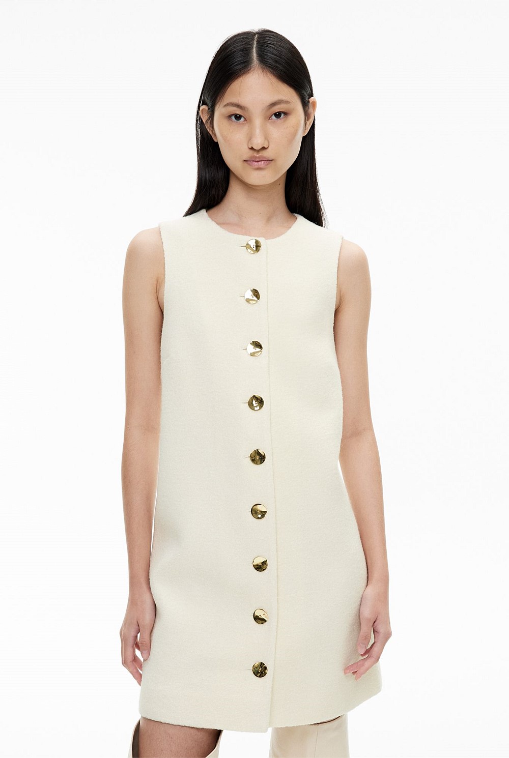 Macadamia Boucle Mini Dress - Women's Mini Dresses | Witchery