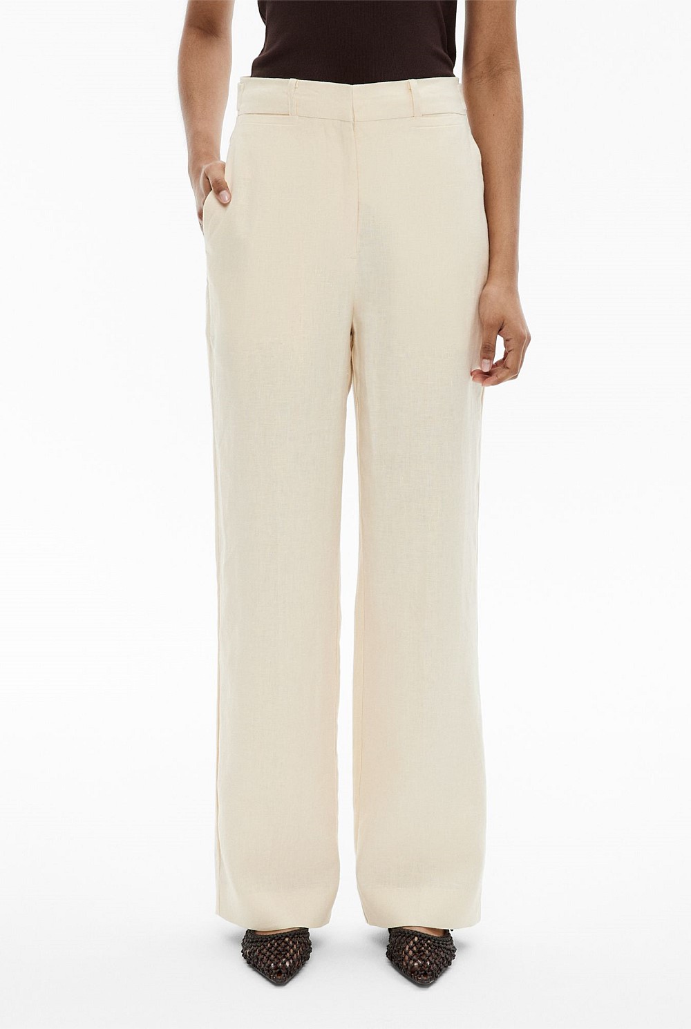 Slim Leg Stitch Pants