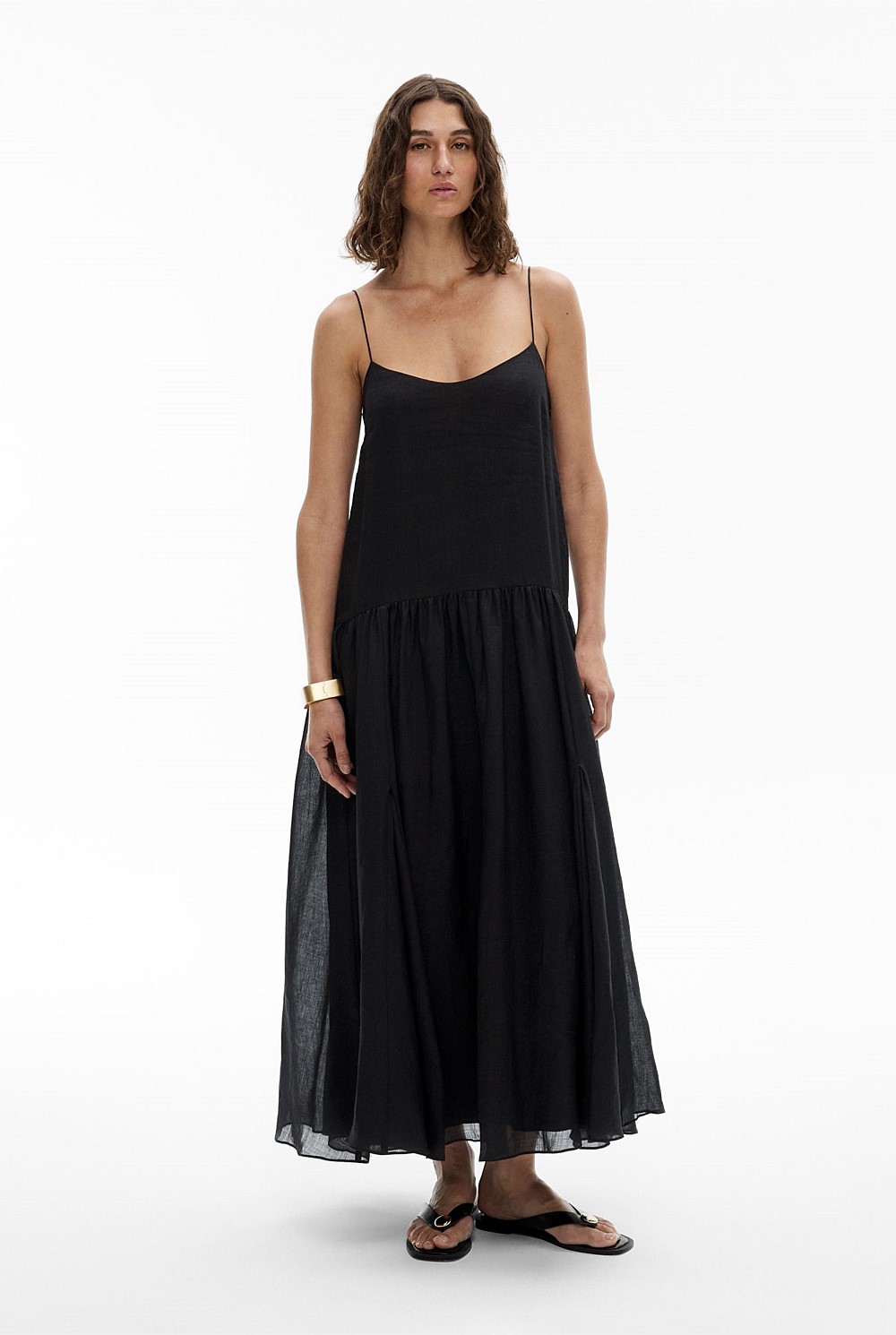 chinese dress ladies Second-Hand Witchery Ribbed Knit V Neck Cut Out Maxi Dress Size S – SwapUp main image 1