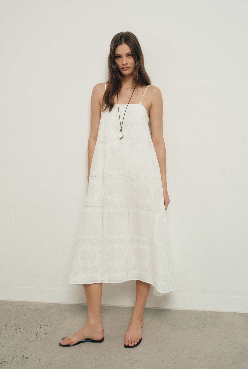 Fresh White Embroidered Dress - Women's Casual Dresses | Witchery Fresh White Embroidered Dress - Women's Casual Dresses | Witchery