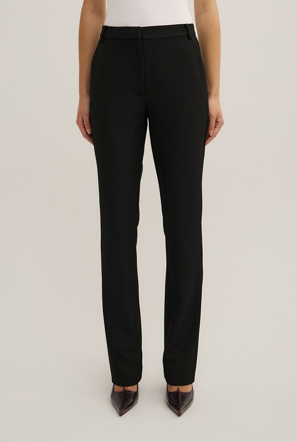 ana de armas black dress no time to die Black Bootcut Korean Pants Women | Slim Fit Street Style main image 1