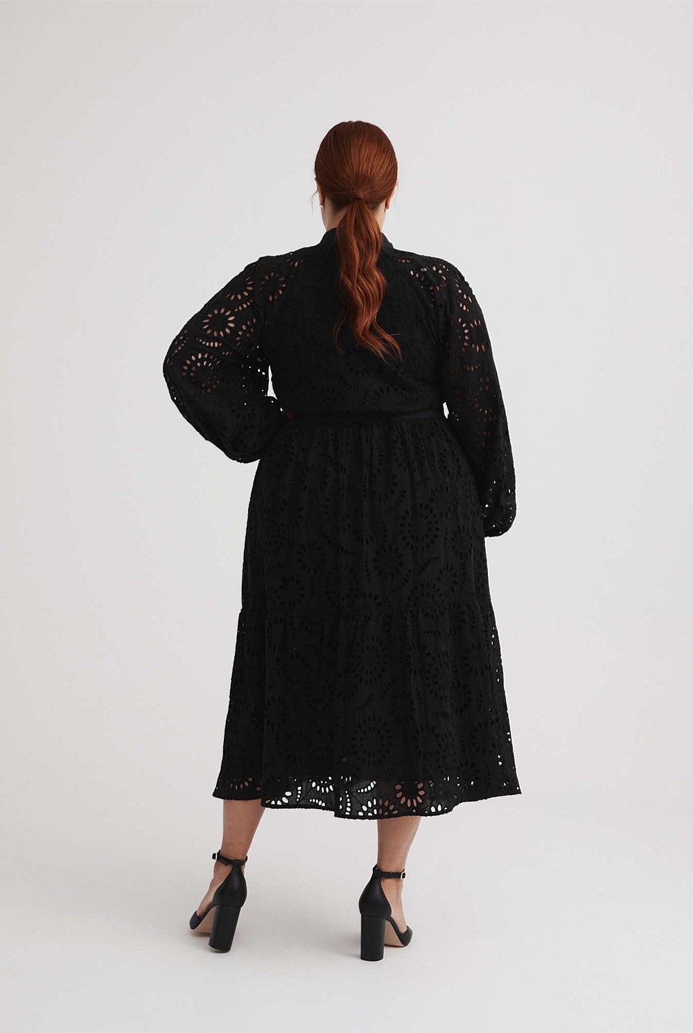 Black Lace Trapeze Dress - Women's A Line Dresses | Witchery
