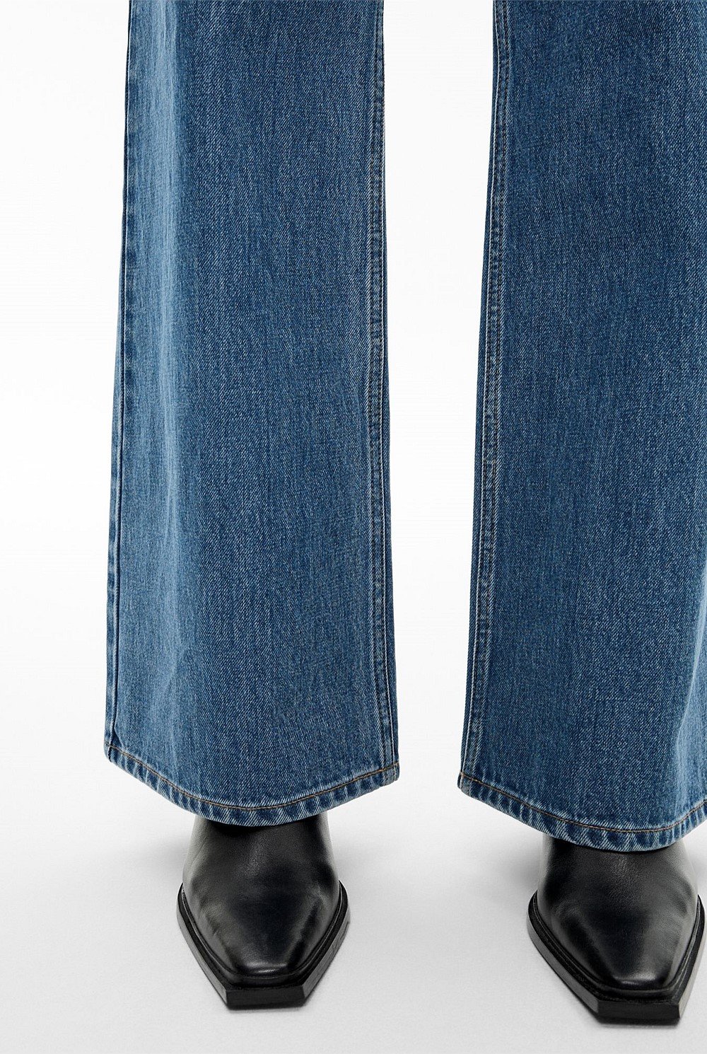 Indigo Hi Rise Wide Leg Jeans Women's New Clothing Witchery