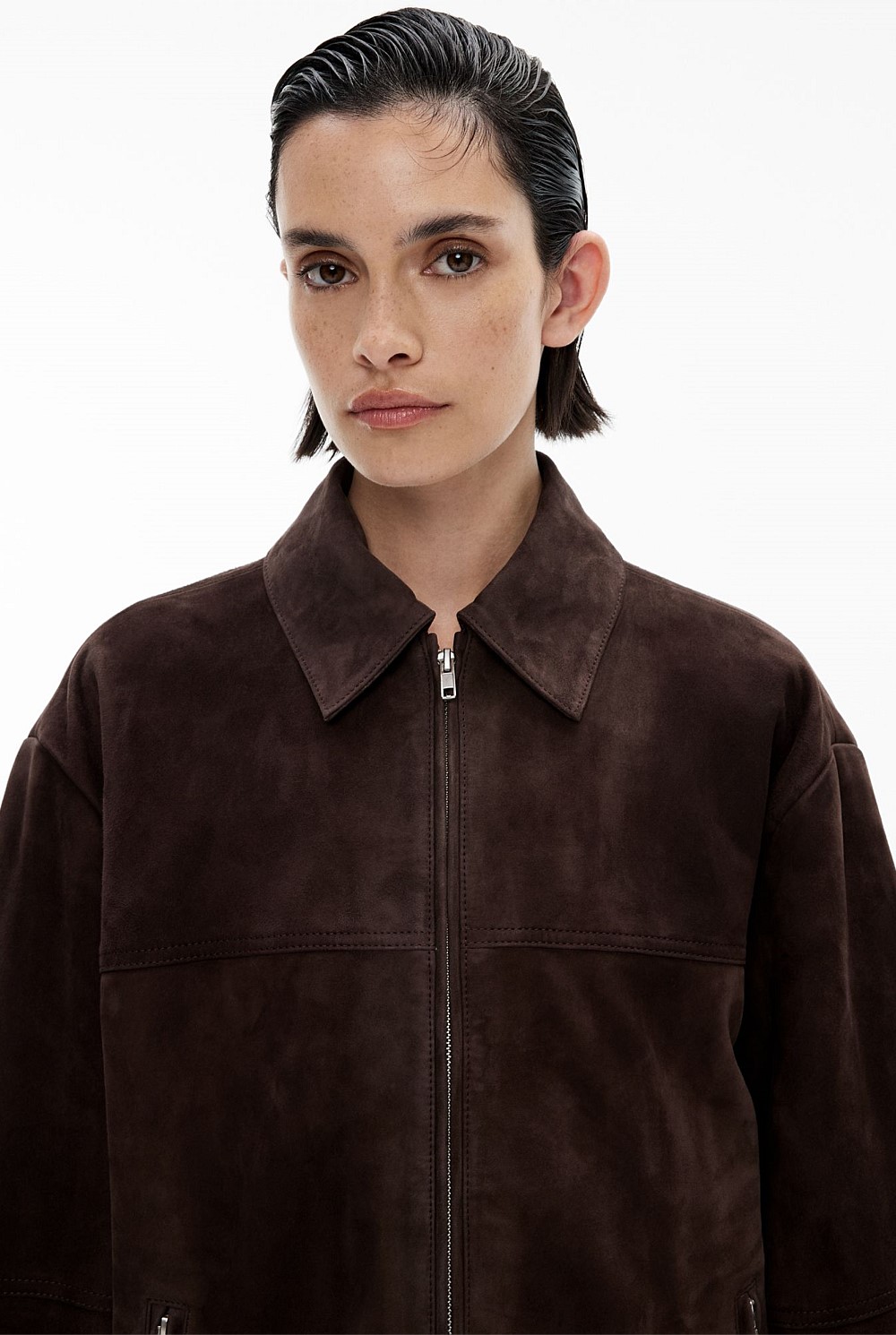 Chocolate Suede Jacket - Women's Jackets | Witchery