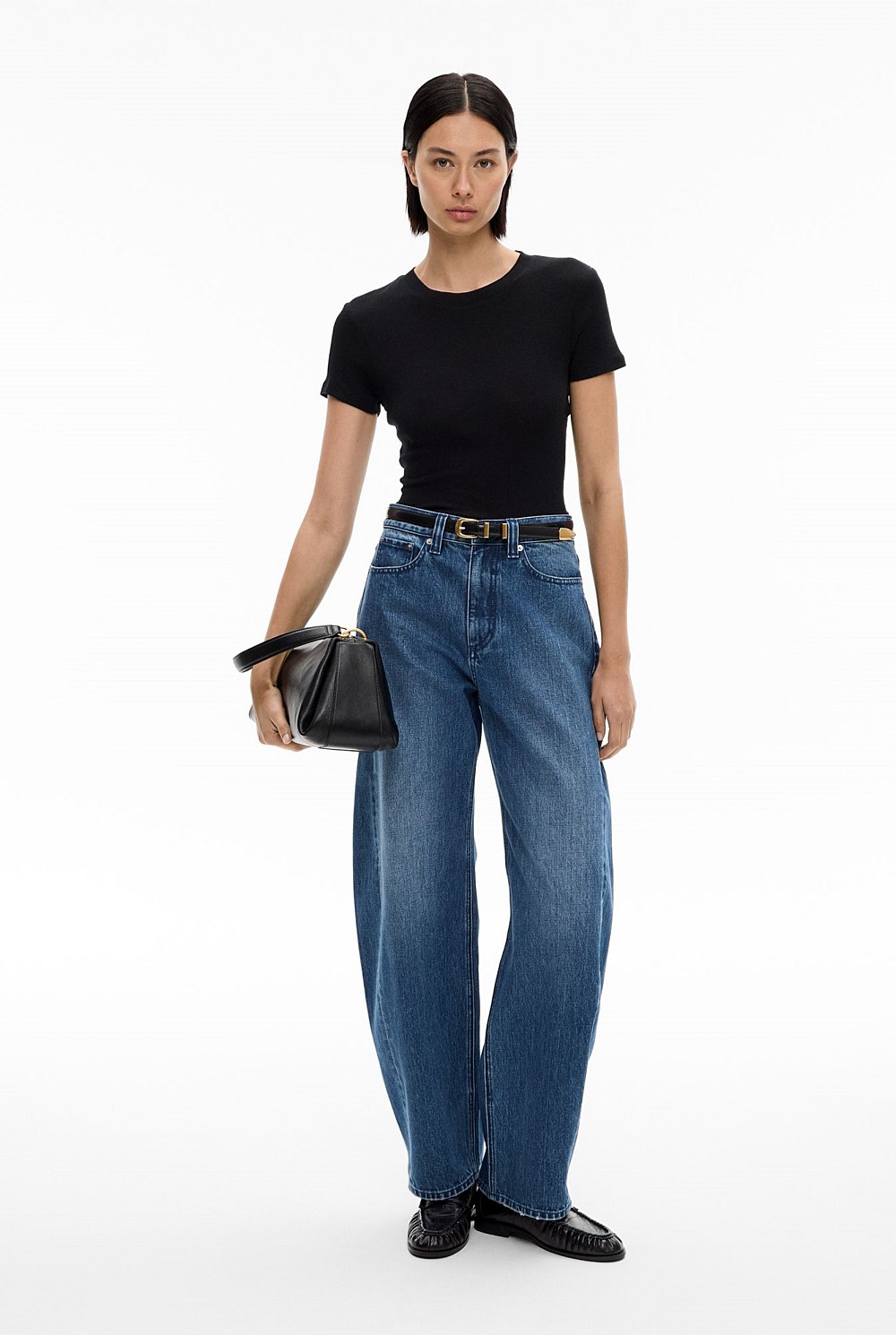 デニム・ジーパン INDIGO BARREL LEG JEANS True Indigo Barrel Leg Jeans - Women's Straight Leg Jeans