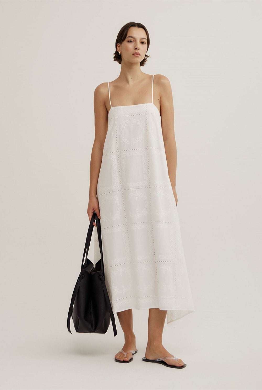 Fresh White Embroidered Dress - Women's Casual Dresses | Witchery Fresh White Embroidered Dress - Women's Casual Dresses | Witchery