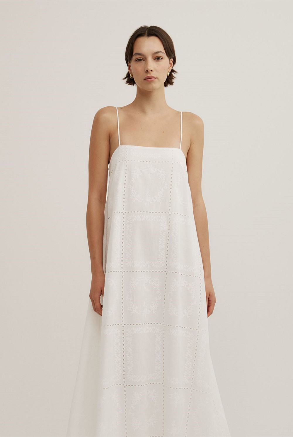 Fresh White Embroidered Dress - Women's Casual Dresses | Witchery