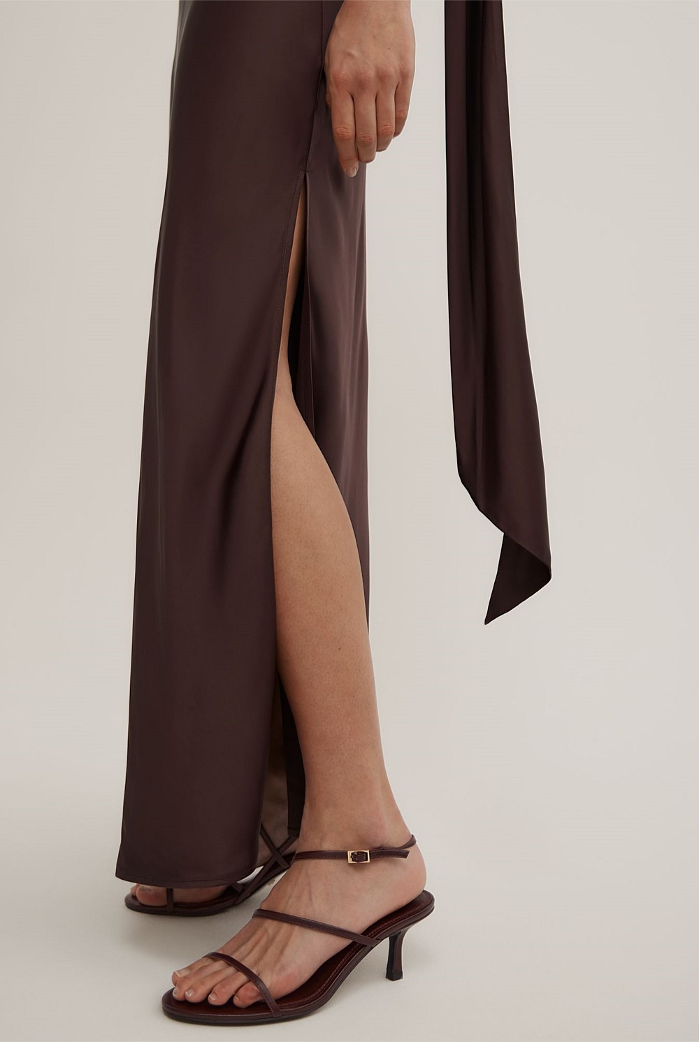 Espresso Maxi Scarf Dress - Women's Evening & Cocktail Dresses | Witchery