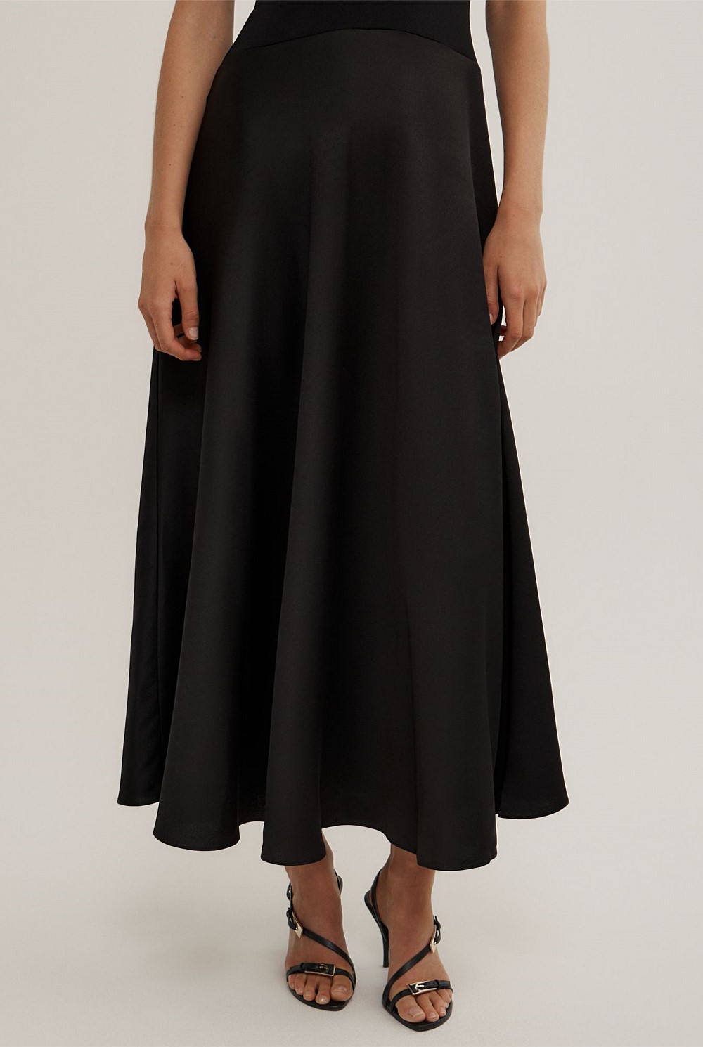 Black Hybrid Knit Dress - Women's Black Dresses | Witchery