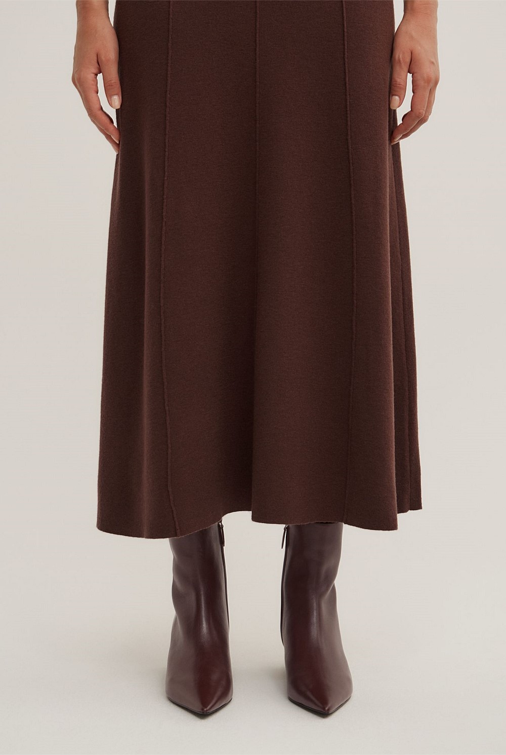 Espresso Scoop Knit Dress - Women's Casual Dresses | Witchery